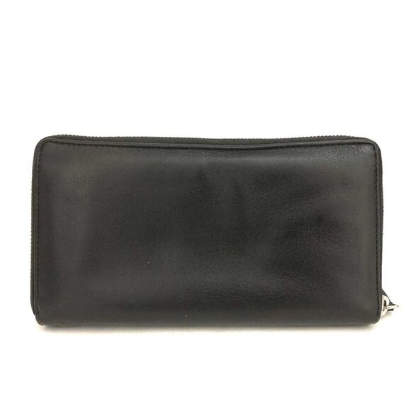 BALENCIAGA Everyday Leather Zip Around Long Wallet Black/4BC0390 - Picture 4 of 8